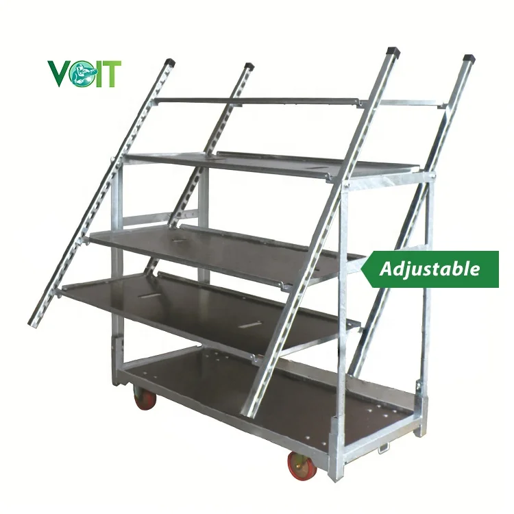 Elevate Floral Display Capabilities Professionally Designed Display Cart for Plant and Flowers