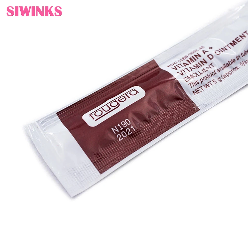 100 шт./пакет Fougera витамин мази с витаминами A и D Анти Шрам для уход за татуировкой восстанавливающий крем ремонта заживляющий