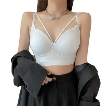 Wholesale seamless cross strap girls bra underwear