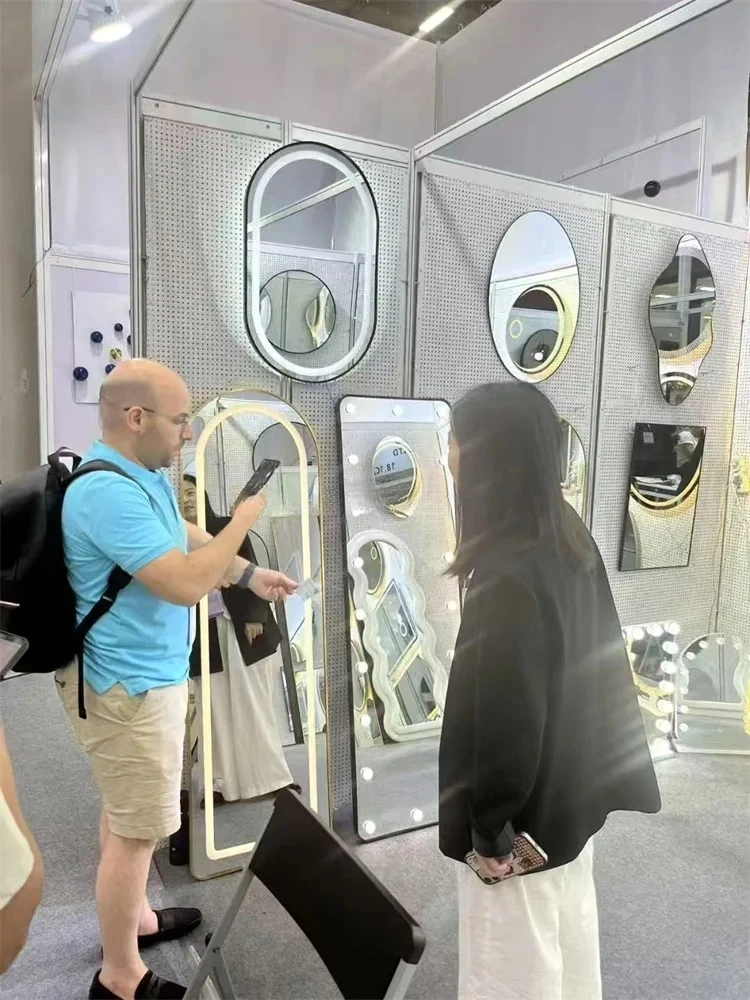 product high quality smart led touch makeup mirror anti fog bedroom light mirror for wall decoration-22