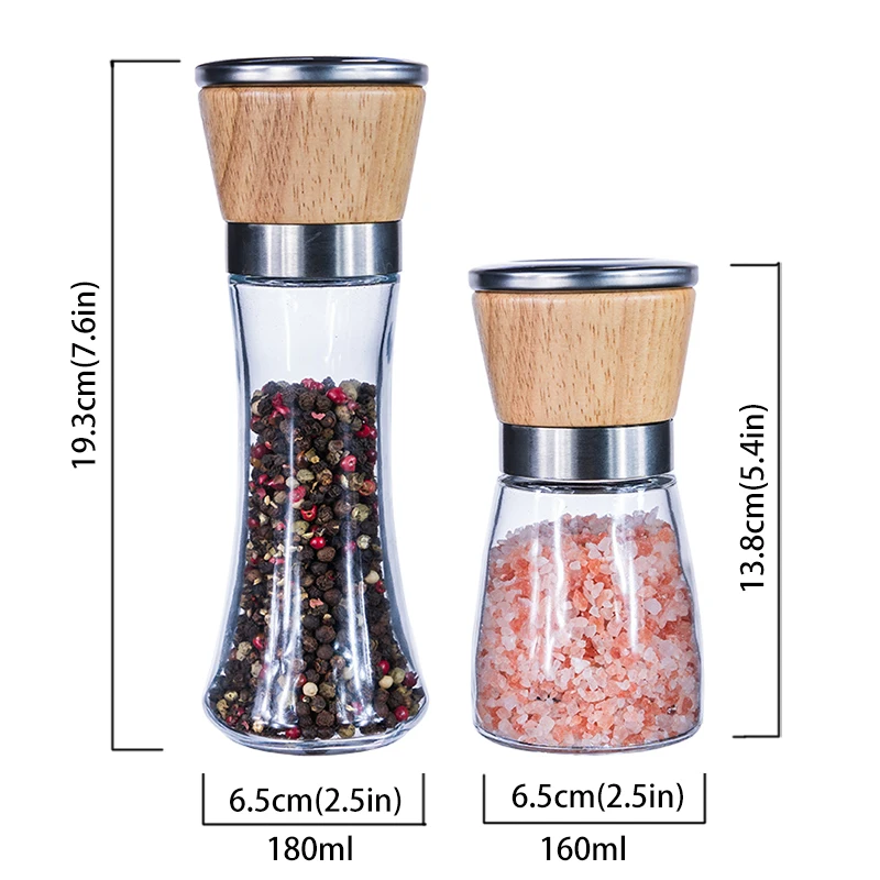 Buy Wholesale China Wooden Pepper Mills Kit Manual Spice Grinder Salt Pepper  Grinder & Pepper Mills at USD 2.5