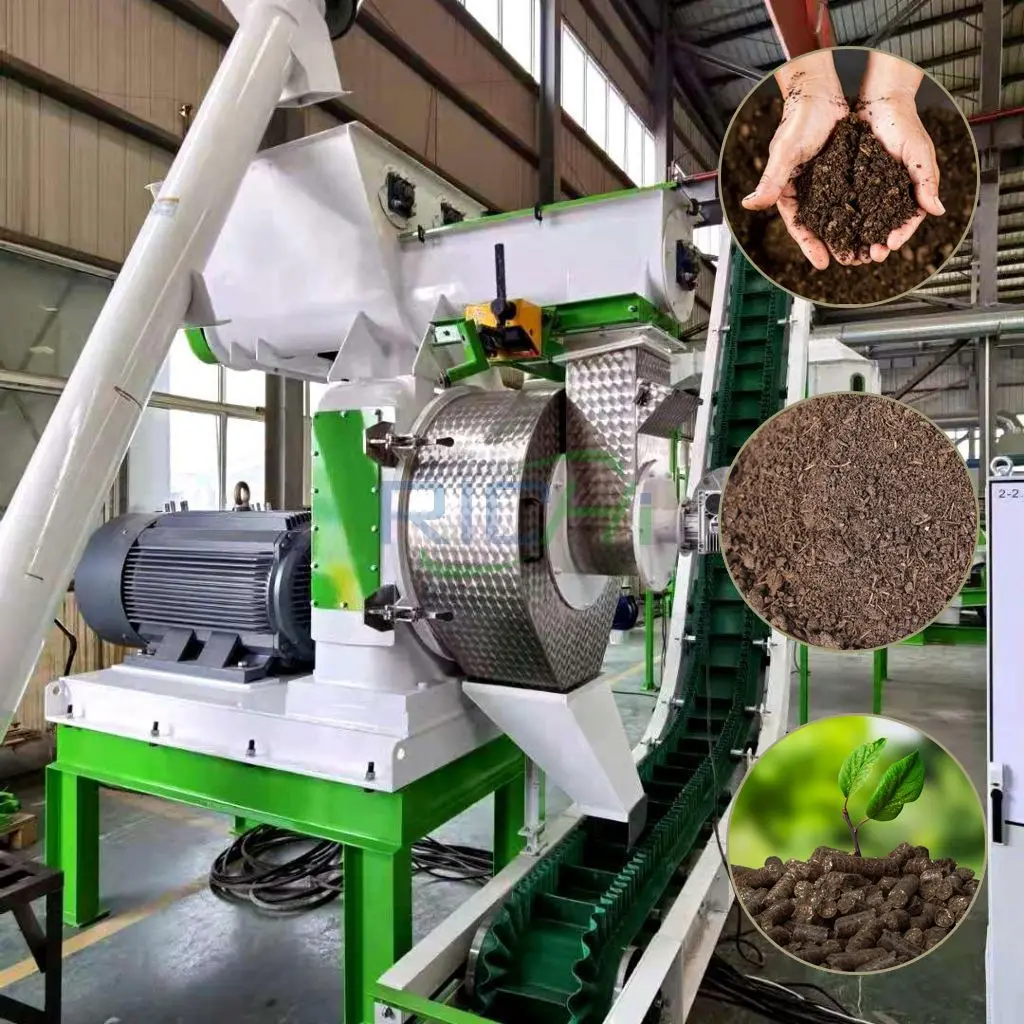 Pellet maschine Herstellung von Bio-Granulat Dnger Produktions linie aus  Lebensmittel abfllen Hhner kuhdung