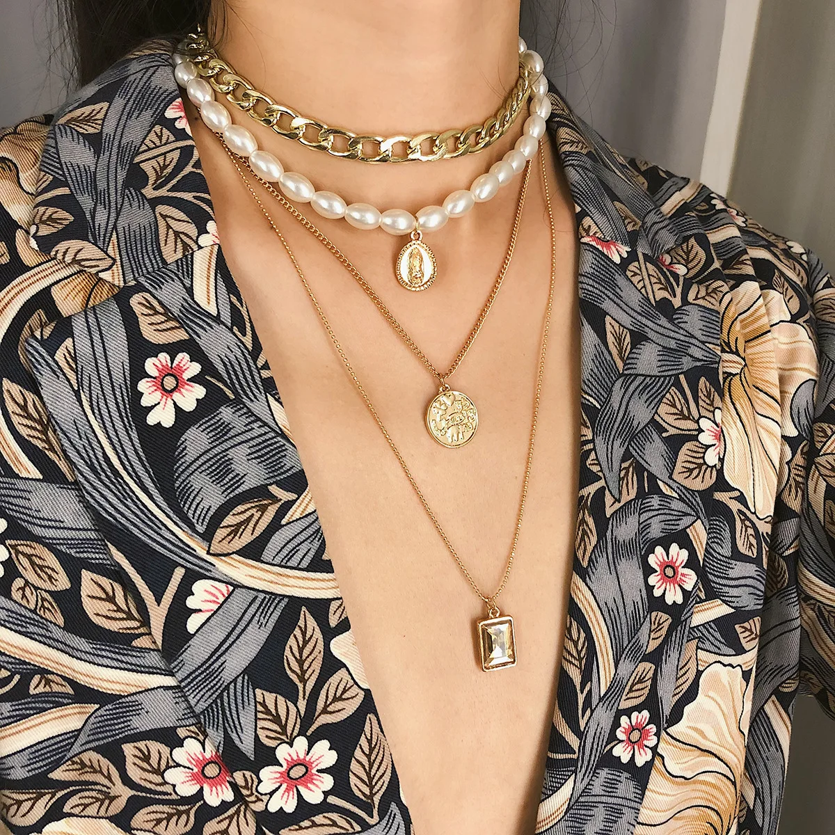2020 Fashion Multilayer Hip Hop Long 