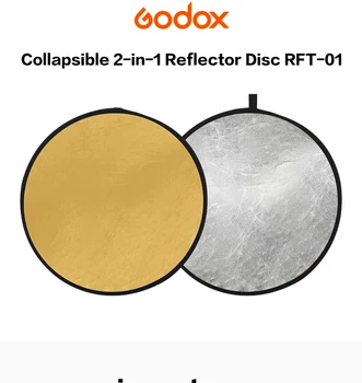 Godox 2 In1 Gold Silver 60cm 80cm 110cm Multi-disc Reflector Collapsible Photography Studio Camera Lighting Diffuser Reflector product image