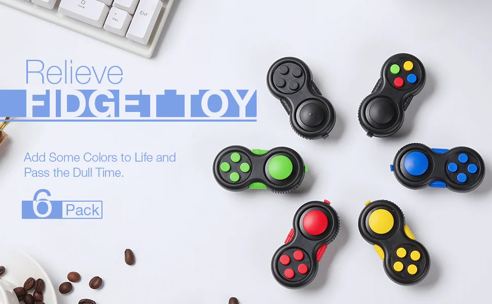 Sensorial Kids Stress Relief Controller Silent Abs Plastic Fidget Pad