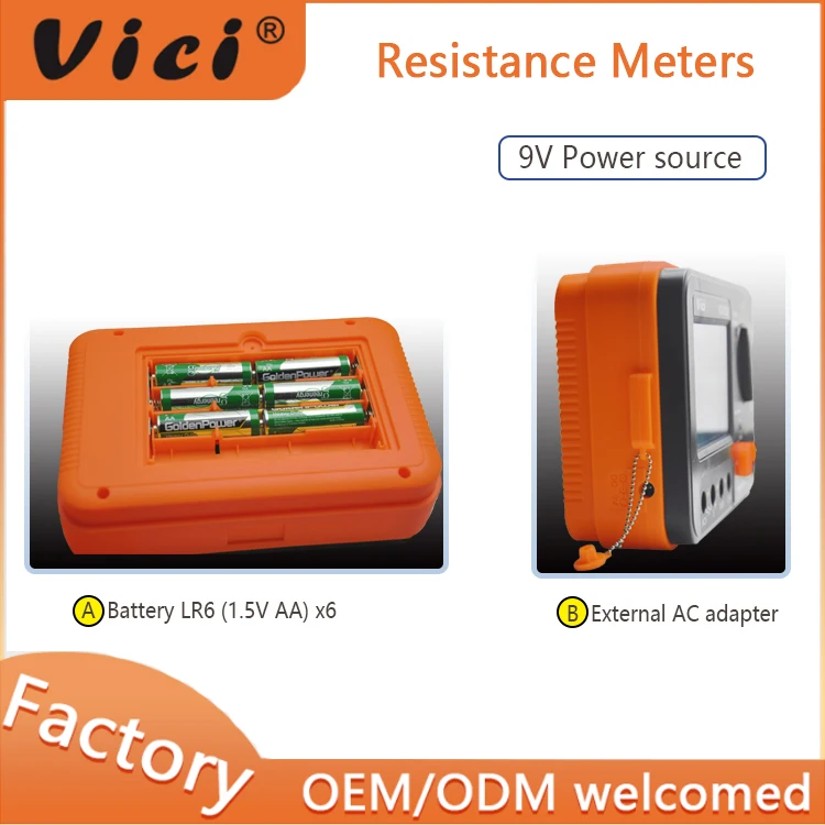 Vici Digital Milli-ohm Meter Resistance Tester 4 Wire Micro Ohm Meter  VC480C+