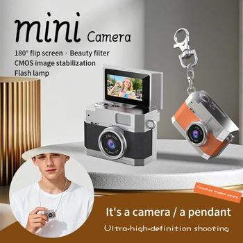 2025 New High-Definition Thumb-Screen Sports Children Camera Students Flip-Screen Outdoor Camcorder Mini Retro Sports Recorder detail image