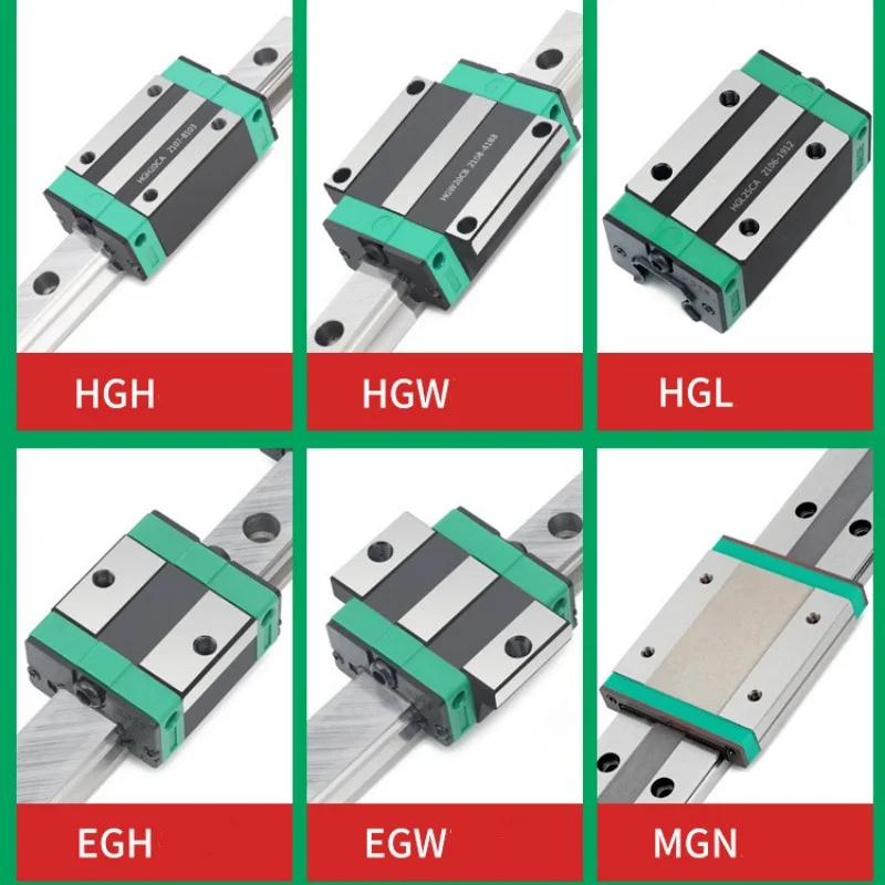 China Supplier Linear Motion Guide Rail and Block HGH15CA HGH20CA HGH25CA HGH35CA HGH45CA HGH55CA