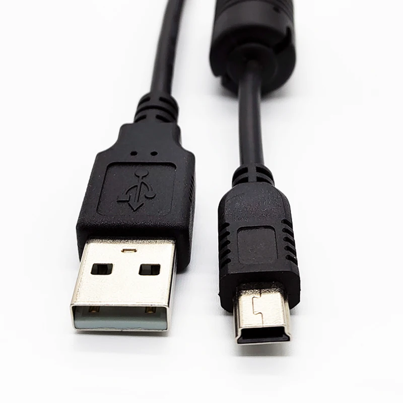 Mini B 5 Pin To Usb 15/25 Feet For Charging Adapter With Ferrite Core