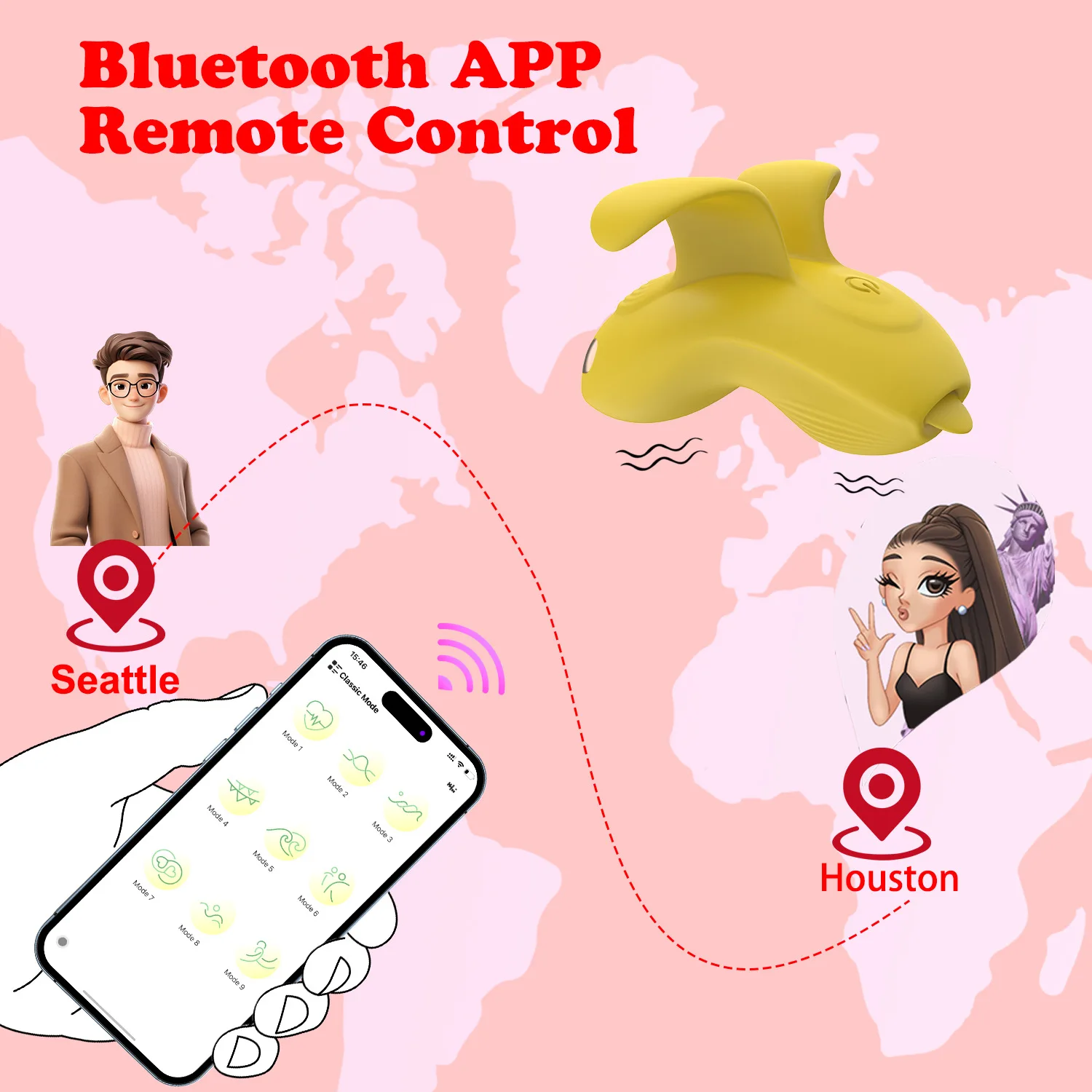 Wireless Bluetooth APP Vibrator Dildo Clitoris Stimulation G-Spot Massager  Wear Vibrating Egg Panties Adults Sex Toys for Women