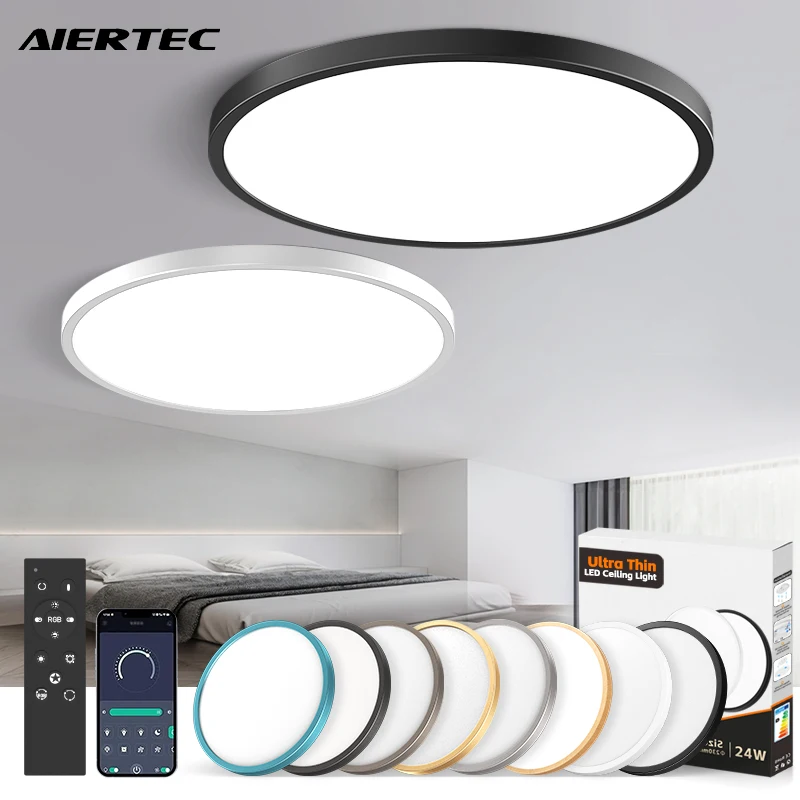 LED Ceiling Lamp for Home Decorate dia switch  Chandelier Ceiling Modern Surface Mounted Ceiling Light for bedroom living room
