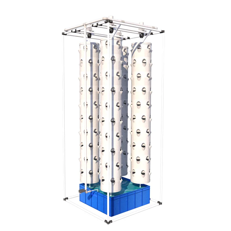 Hydroponic Rotating Garden Tower Vertical Hanging Column Farming Hydroponic Equipment for Planting Vegetables