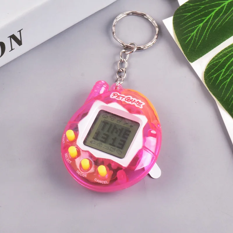 Factory Popular Retro Handheld Electronic Virtual Pets Game Keychain with Keychain Tamagochi Pet Toy Nostalgic Machine