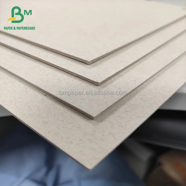 Recycled Pulp 1.2mm 1.5mm Grey Chipboard In Sheet For Book Binding