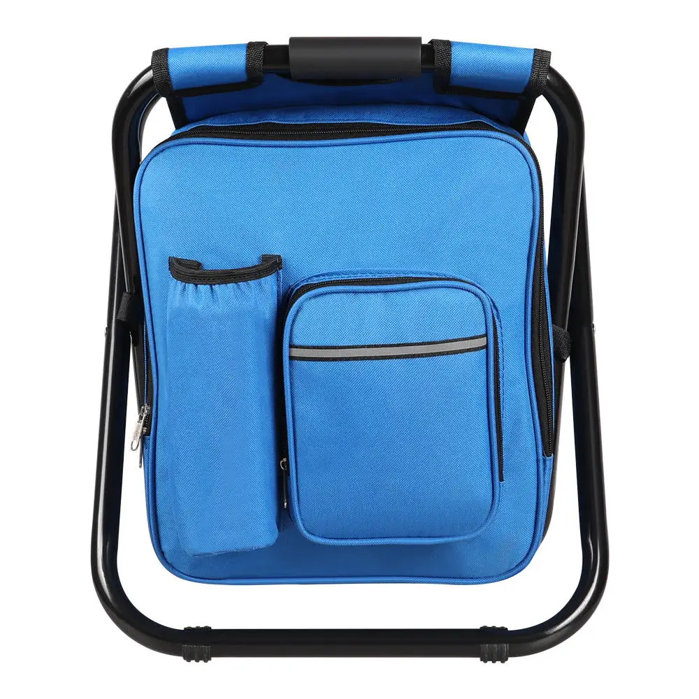 Set 2 Sgabelli Pieghevoli Da Campeggio Mini Sedia Per Camping Seggiolino Portatile Struttura In Metallo Verniciato Per Pesca Esterno Viaggi Giardino Spiaggia Escursioni Mare 37 X 32 X 30 Cm (White