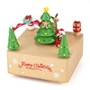 52705812 Carillon in legno quadrato per albero di Natale con auto