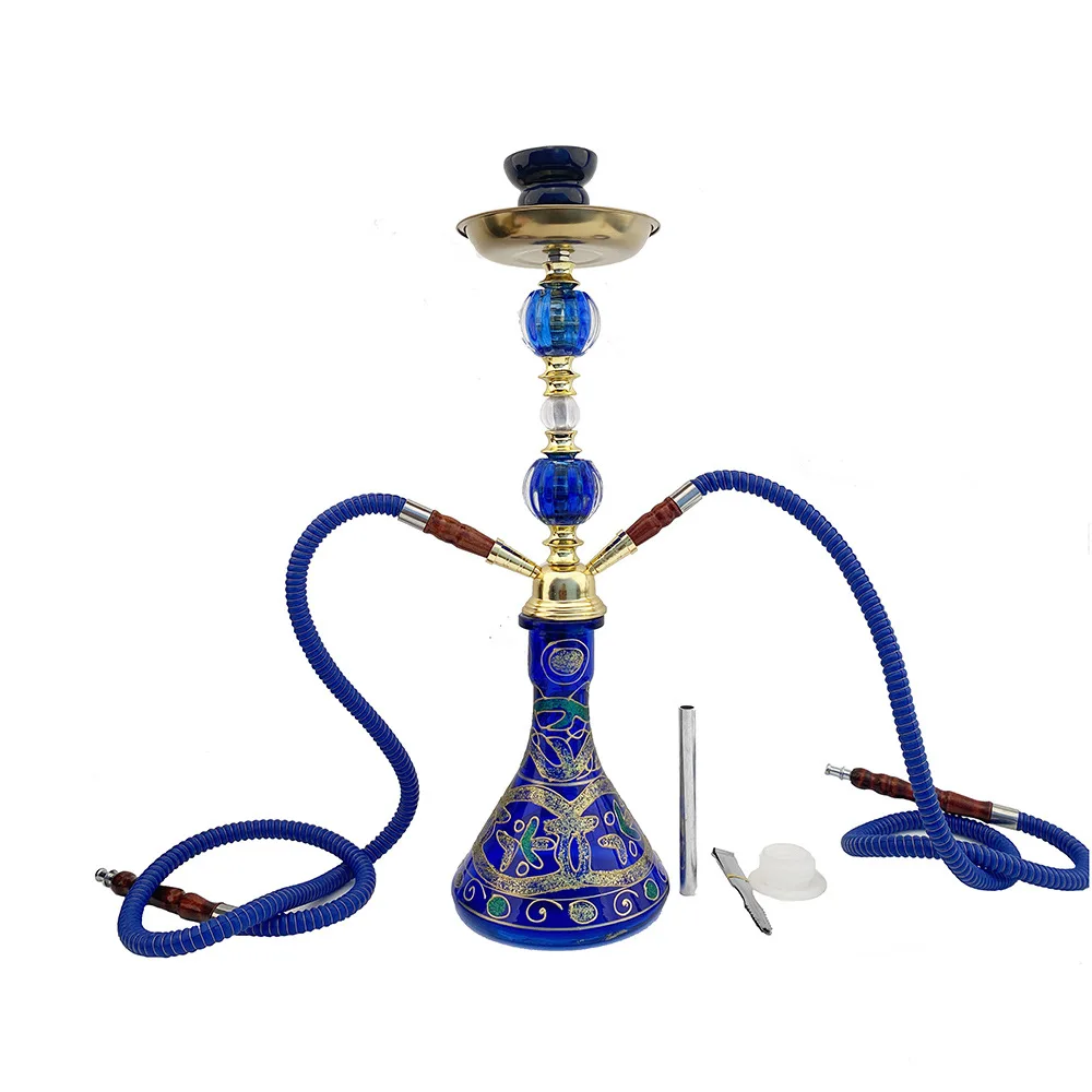 Customized Color Double Tube Cheap Deluxe Hookah Shisha Box Hookah Set