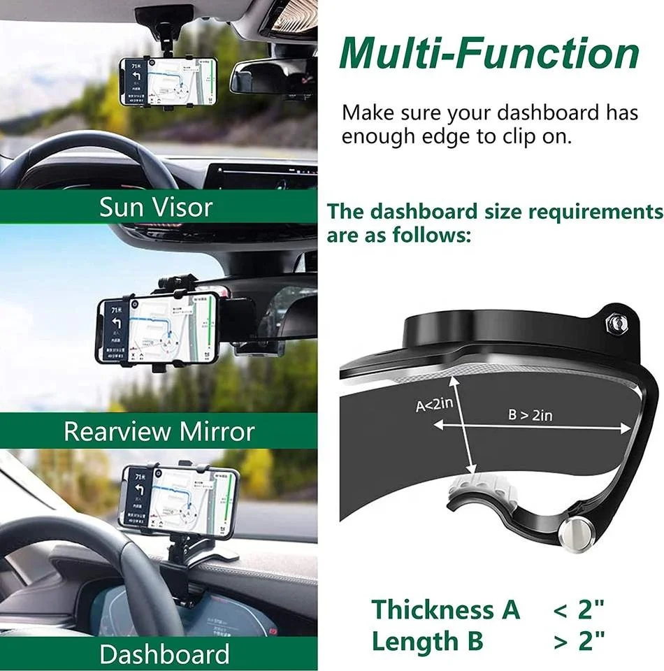 360° Rotating Car Phone Holder - Multifunctional Mount