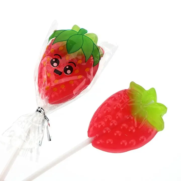 strawberry lollipop candy