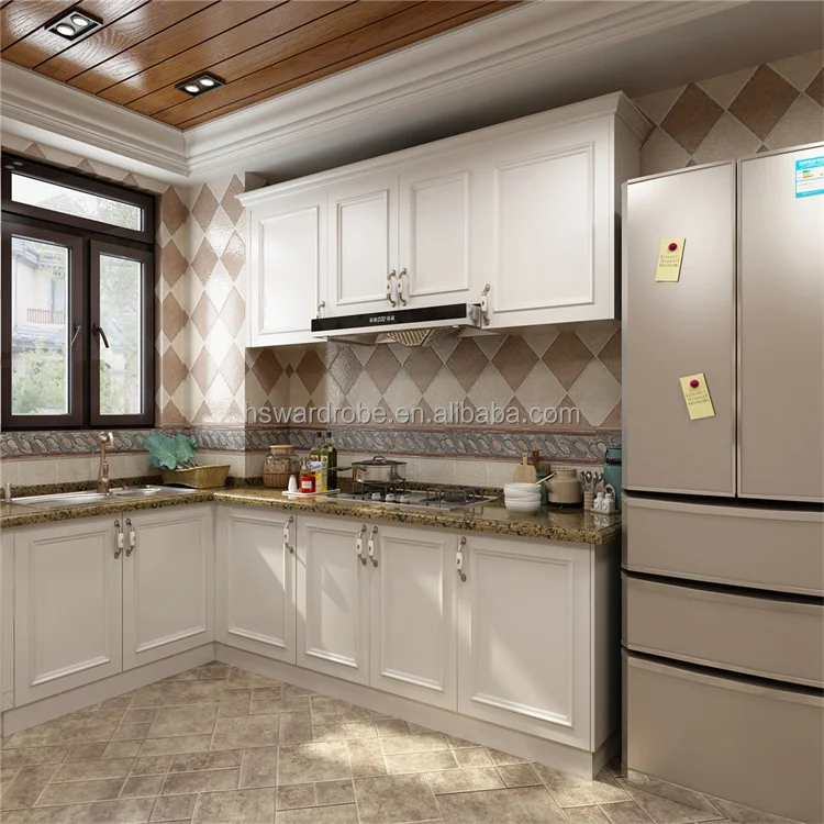 Luxury Solid Wood Modular Kitchen Cabinet Customized Size & Color ...
