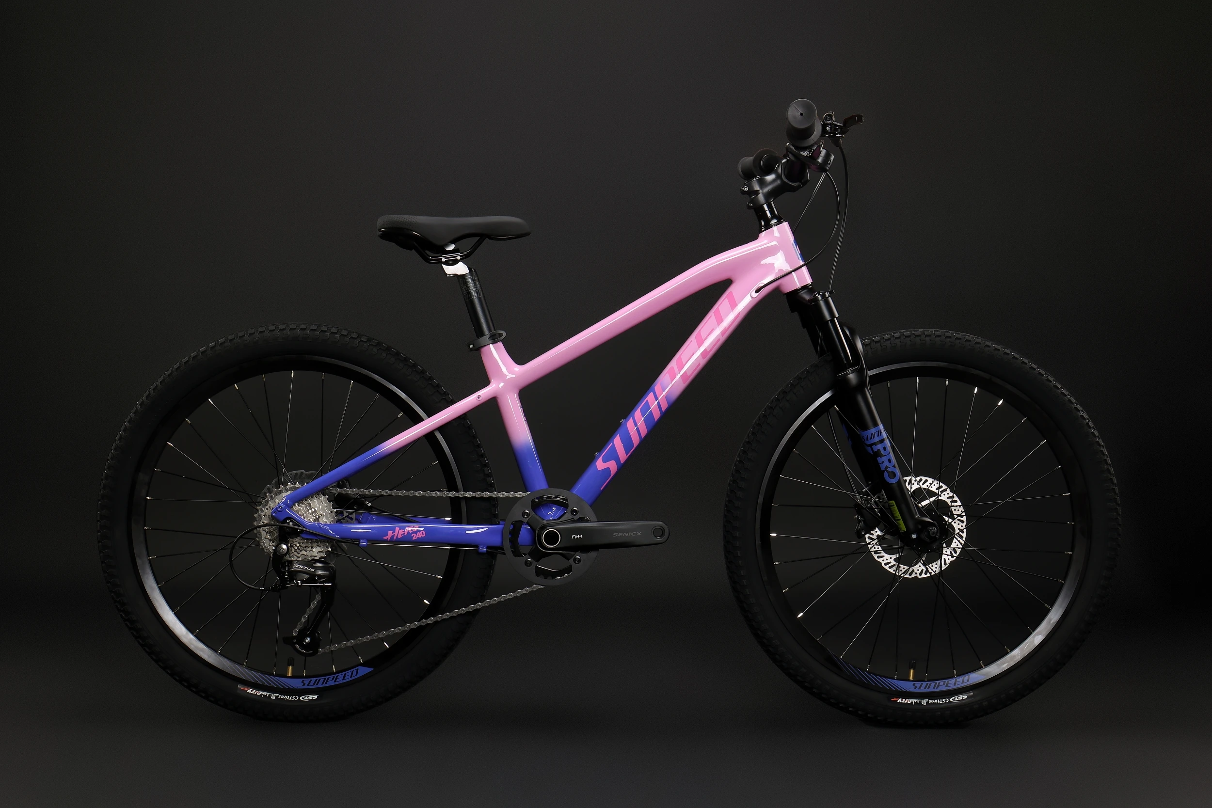 Bicicleta de Montaña de aluminio para niños, bici ligera de alta calidad,  24 pulgadas