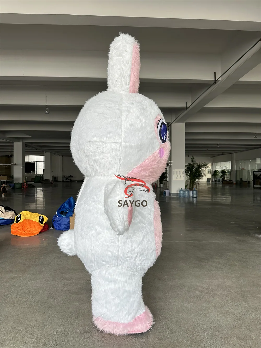 Wholesale Custom Inflatable Rabbit Costume Carnival Cartoon Character Cute Inflatable Mascot Costume for Activity