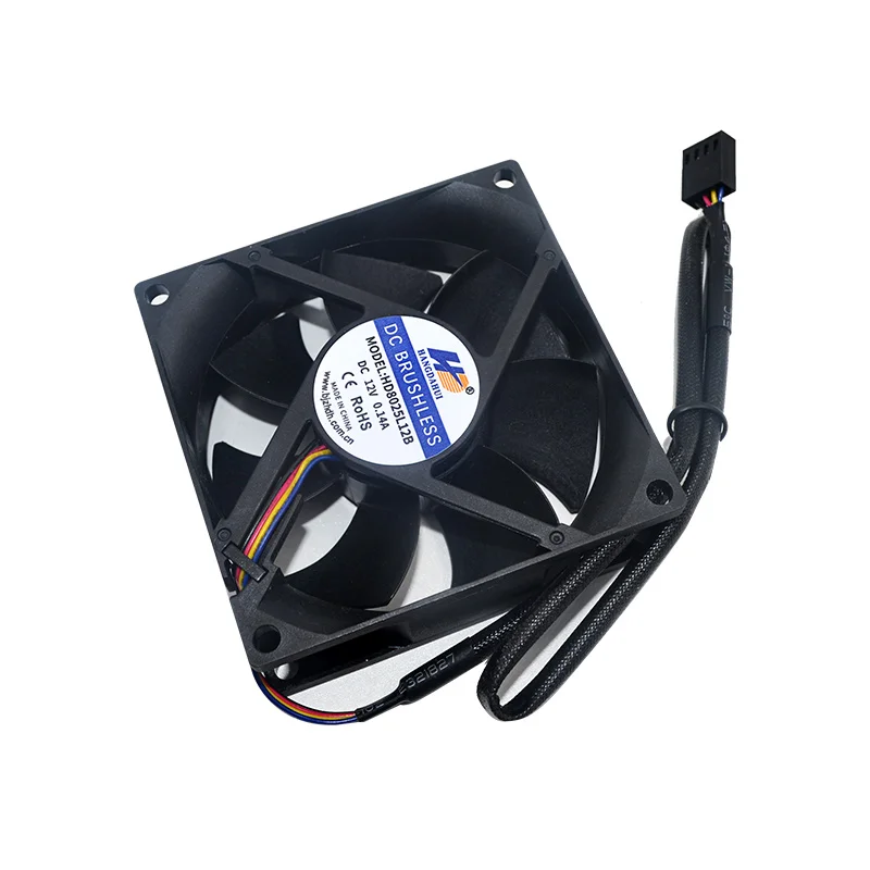 Ventilation Fans 8025 80x80 1.6w 8025A Waterproof 8025 80mm Dc Cooling Fan 12v 24v Waterproof Ip66 IP68 Fan 12v