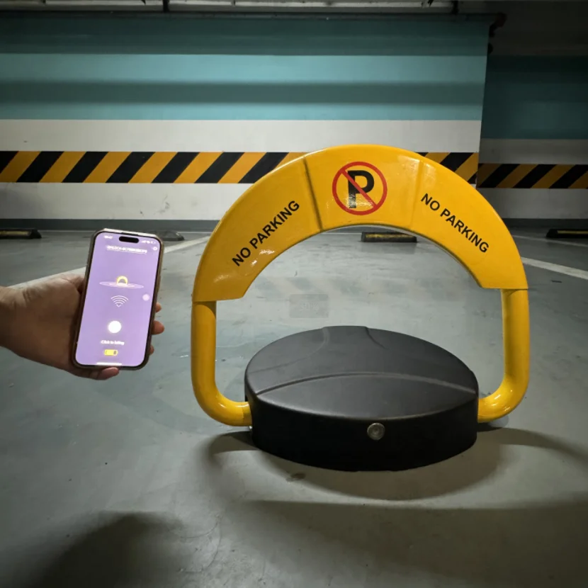 Eu Standard Remote Control Parking Lot Lock Car Parking Space Keeper Smart App Blue Tooth Control No Parking Lock