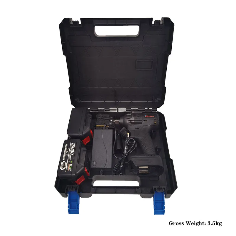 Tool Set 88V 4000Mah Li-Ion Battery Cordless 1 Inch Impact Power Wrench