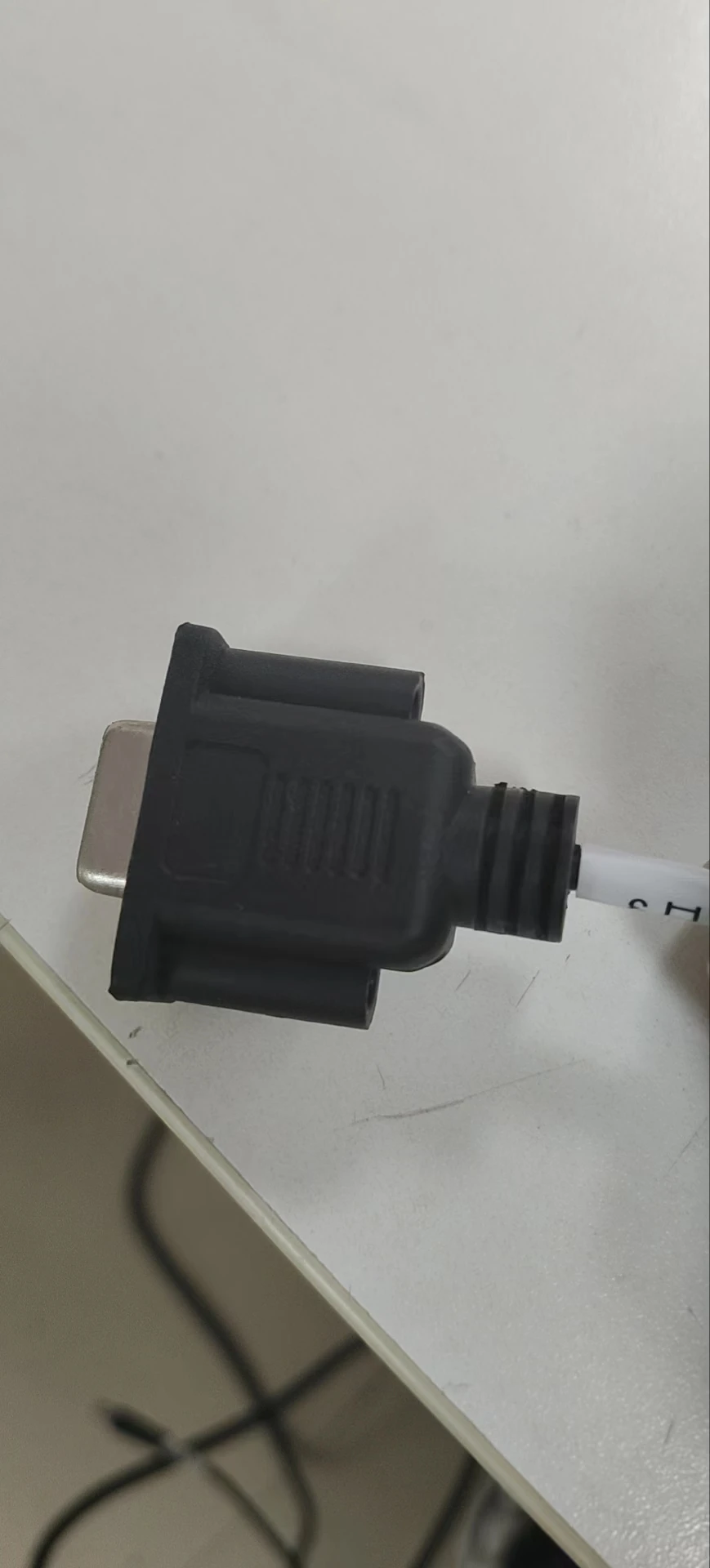 DB9 shell  2W2 2w2 5W1 1W1 injection molding integrated D-SUB black shell