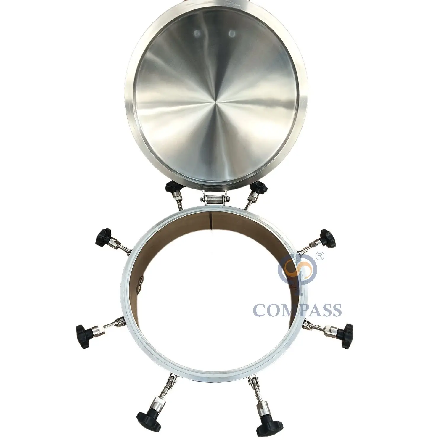 Maisutseb 450mm Stainless Steel Pressure Circular Manhole Cover – Tank Round Manway Door, Industrial Grade