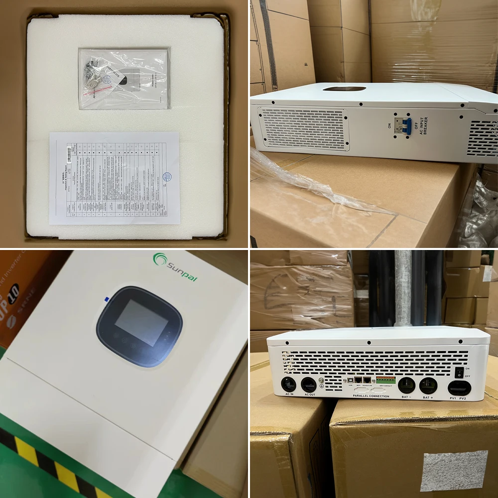 Sunpal on Grid Tie Hybrid Transformerless Inverter 10Kw Single Phase Solar Industrial Inverter