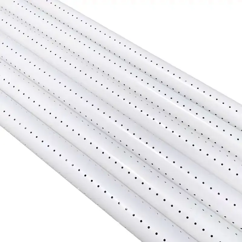 PVC Perforated Drainage Pipe Permeable Pipe Plastic Irrigation System Plastic Tube Connector