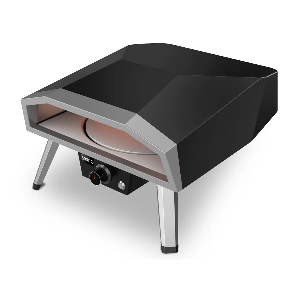 Automatic Rotating Function 16 Inch Gas Pizza Oven Outside Kitchen Rotating Pizza Maker & Stone Portable Pizza Oven