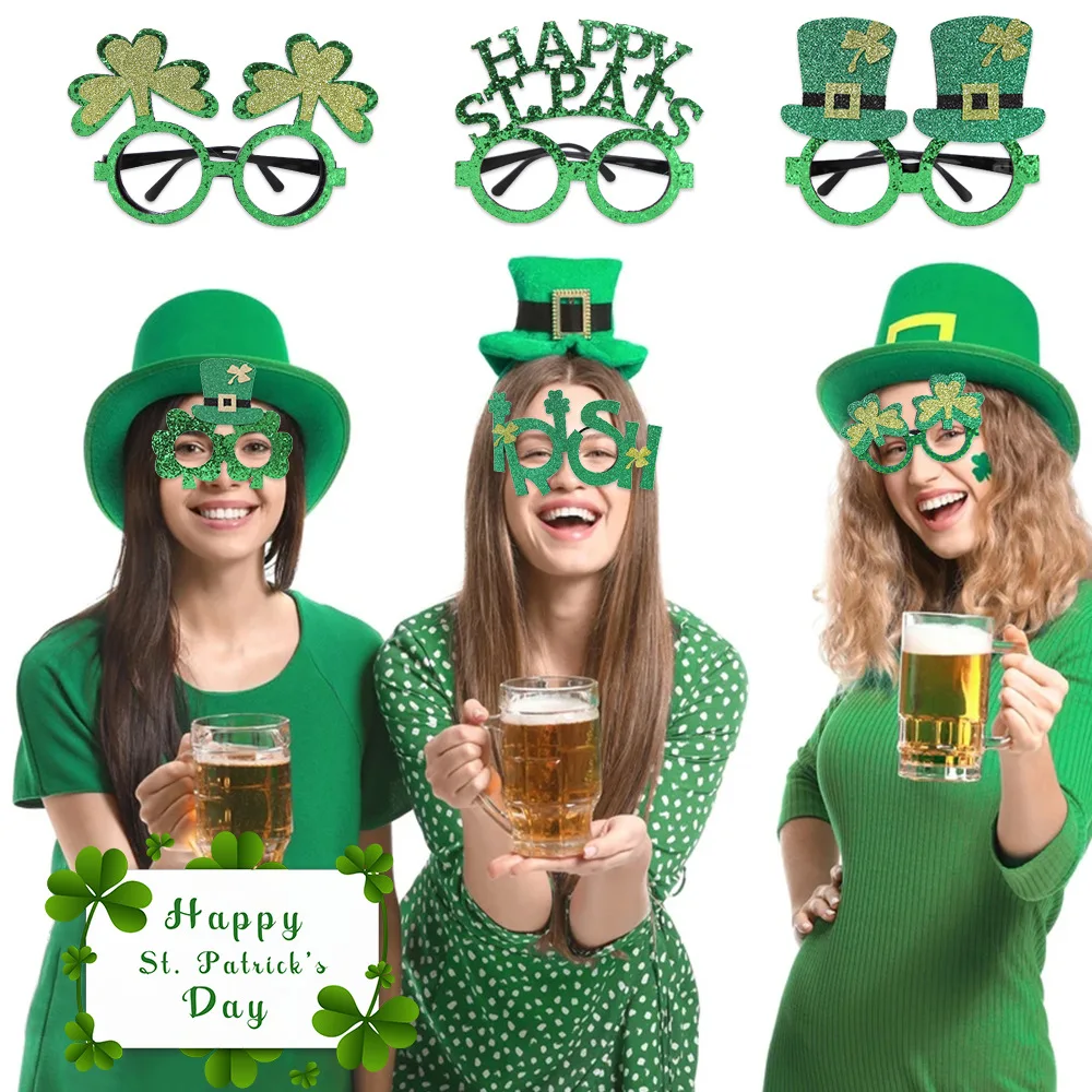 St Patricks Día Irlandés Shamrock Vaso Collares Gafas Irlanda Fiesta Lote Reino Unido 