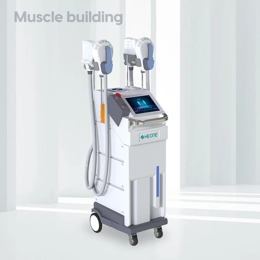 Устройство для снижения целлюлита RF устройство формирования мышц с 4 ручками сжигания жира скульптурирования тела без