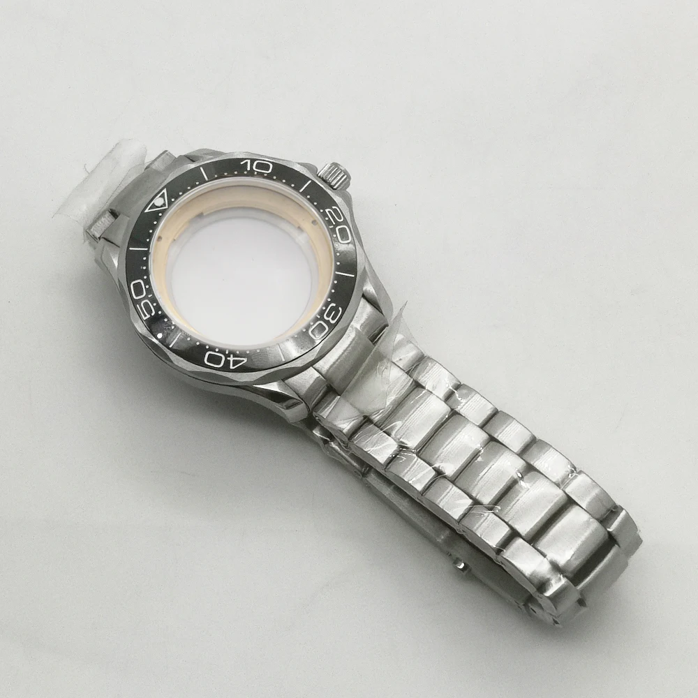 40mm Stainless Steel Sapphire Glass Fit Eta2836 Nh35/36 Mingzhu Dg2813/5833  Miyota 8215/8205 Bracelet Watch Case Part - Buy Nh35 Watch Part,Watch Case  