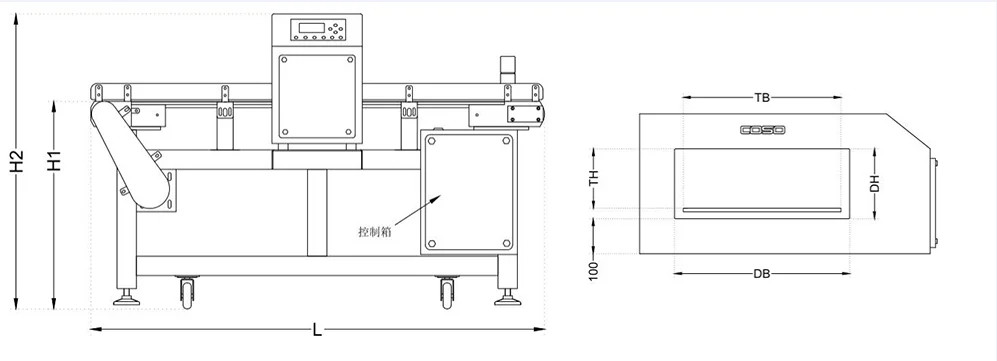 máy dò kim hộp sản phẩm
