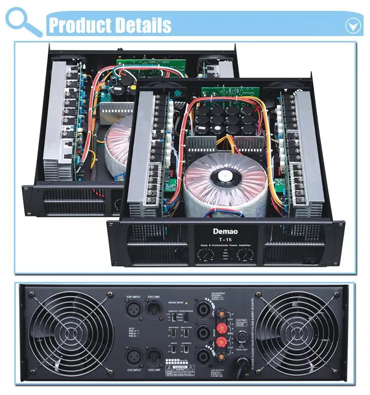 10000 Watt Power Amplifier Sound Stage Professional Power Amplifier