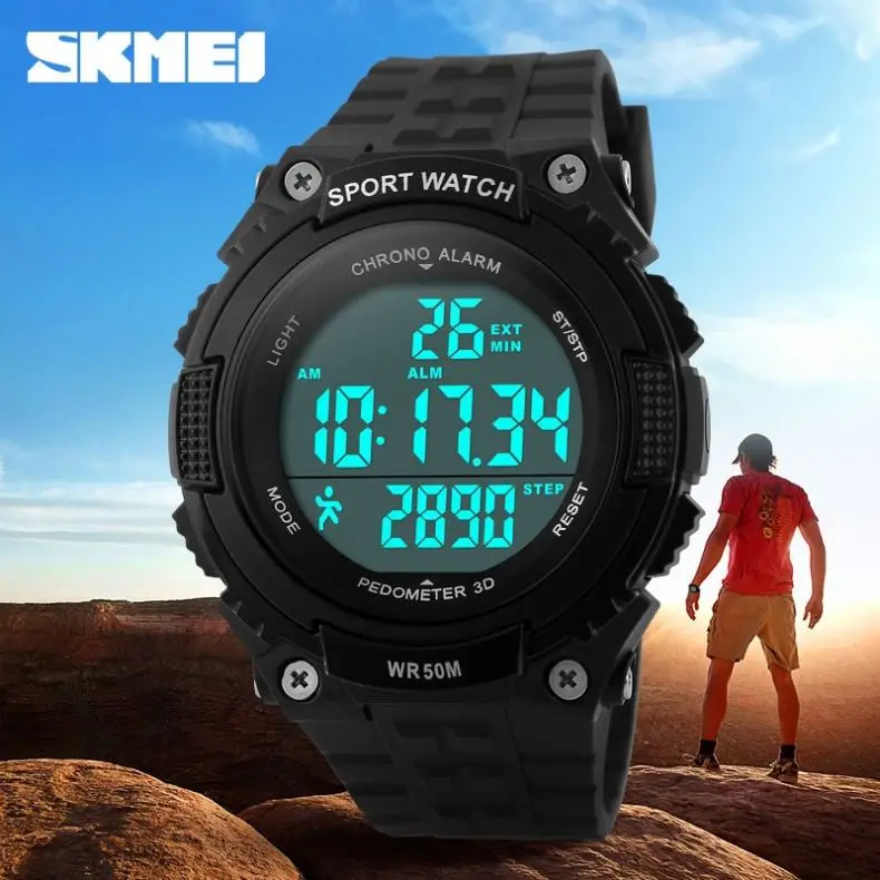 Skmei 1112 New Style Black Mens Digital Watch Latest Rubber Strap 2 Time  Zone Calendar Big Sports Wrist Watch - Buy New Style Black Mens Digital  Watch,2 Time Zone Calendar Watch,Calendar Big