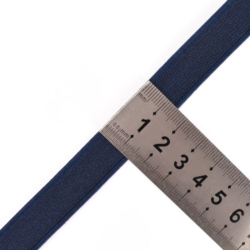 Garment Processing Accessories Flat Braided Elastic Band for Sewing Elastique Custom Strap