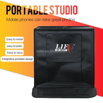 Professional Photographic Equipment LED550 Portable Photo Studio, Shooting Tent/box, 50*50*50cm Led Lighting Box detail image