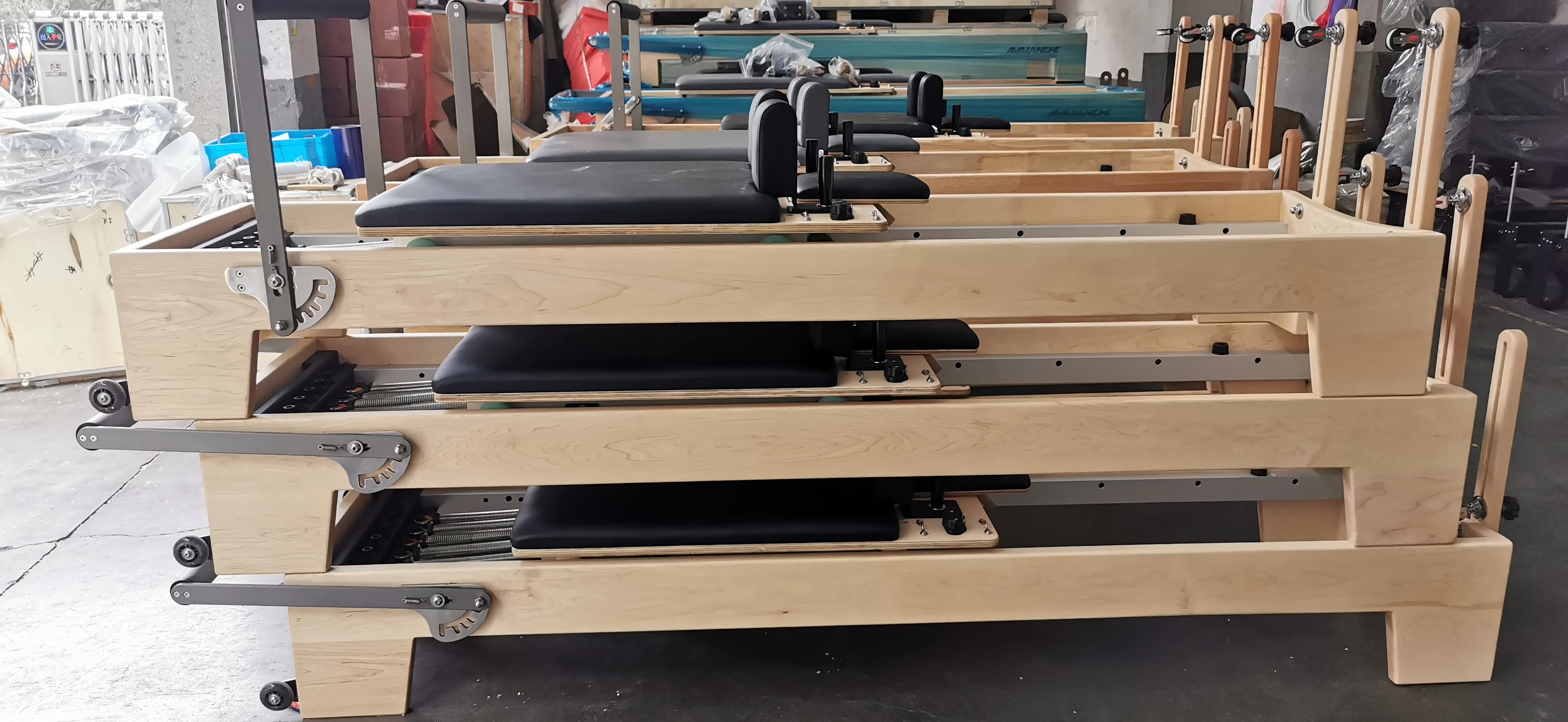 Maple Wood Pilates Reformer For Studio & Home Workouts Oem