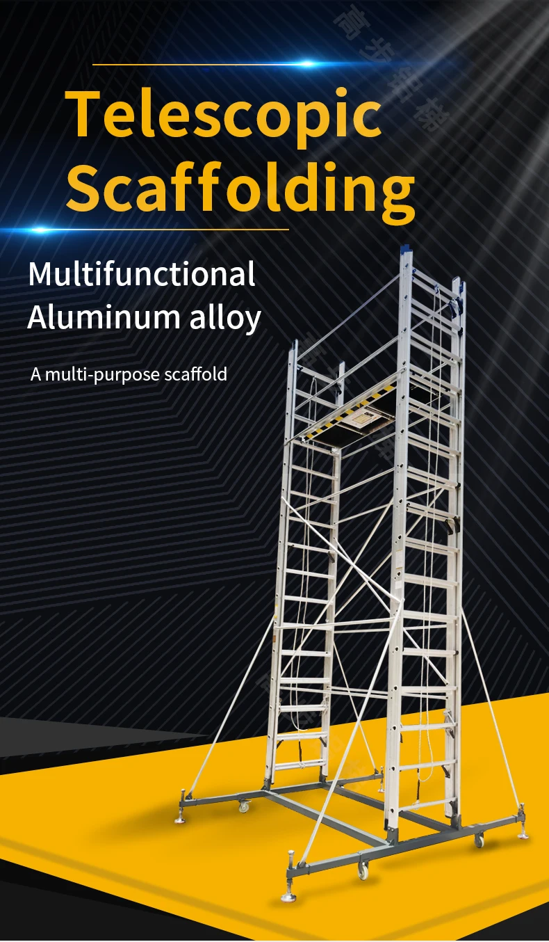 Metallic Andamio Ladder Type Frame with Telescoping Pulley