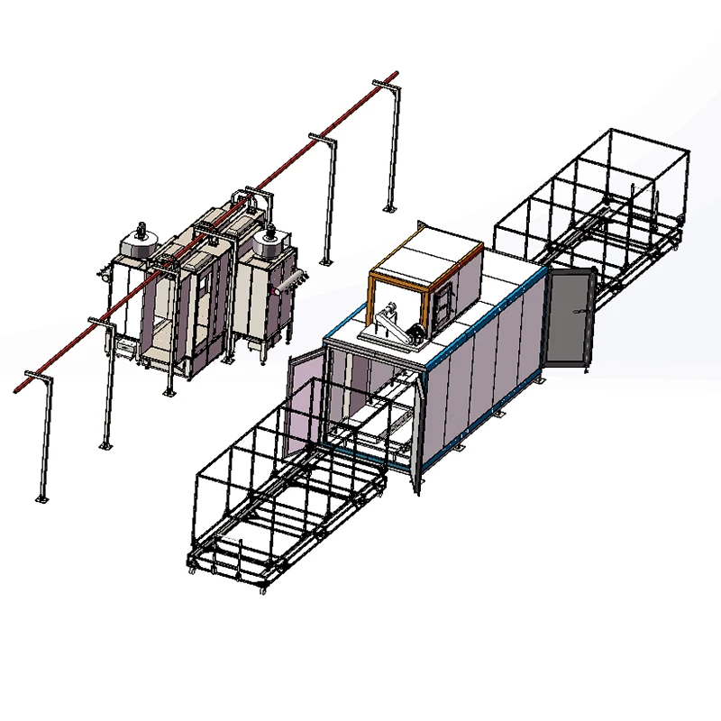 Customized Manual Painting Production Powder Coating Line