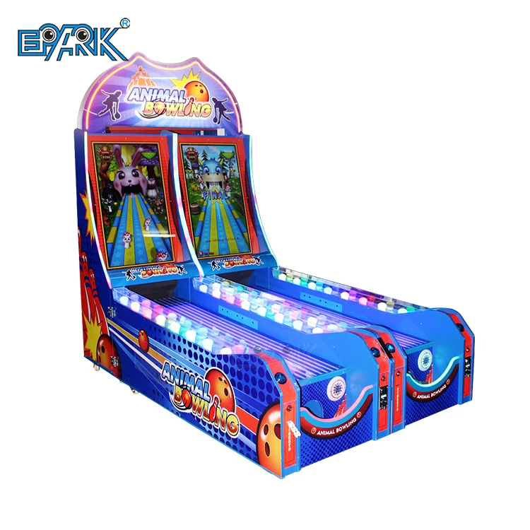 Coin Operated Arcade Game Machine Electronic Bowling Machine Virtual Bowling Balls Simulator