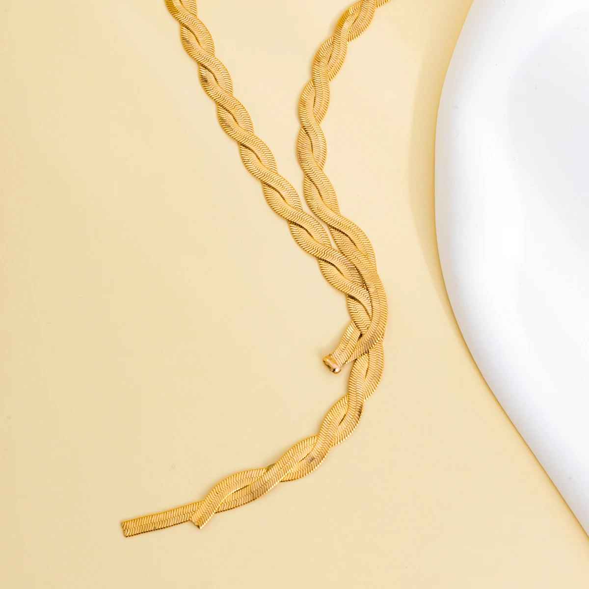 Sexy Cross Braided Long Tassel Snake Chain Necklaces for Women