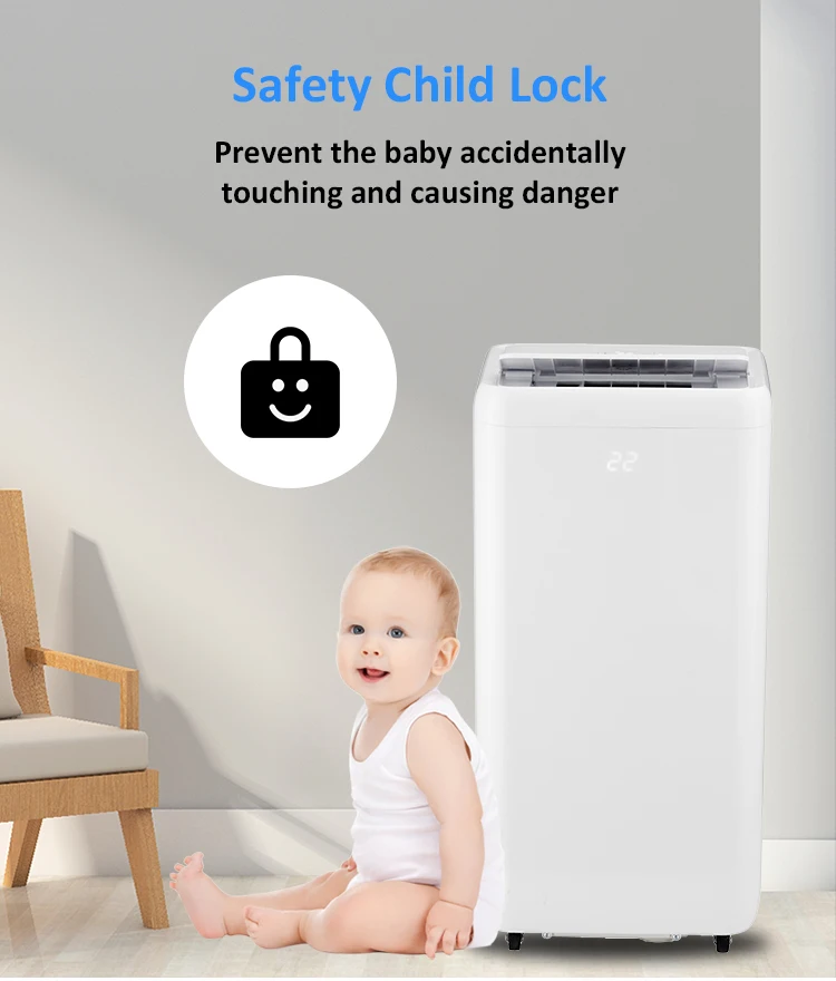 Smart Air Conditioners Portable 12000btu White Standing Home Room Use