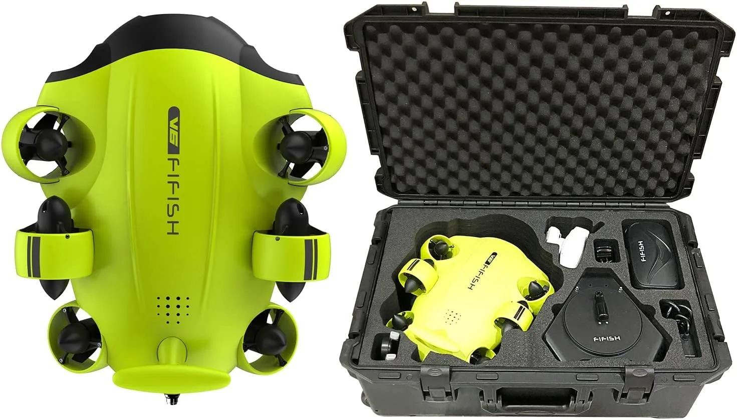 V6ic Underwater Drone Kit With With Industrial Case,360 Omnidirectional