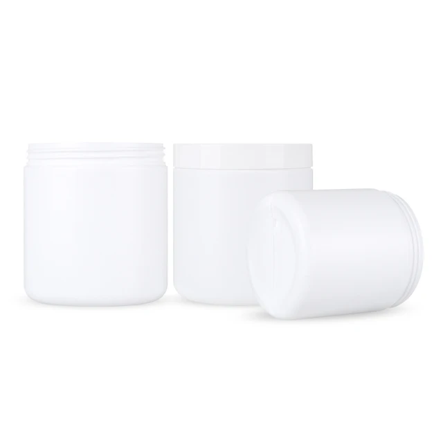 HDPE Plastic Bottles 75ml-500ml White PET Empty Screw Cap Pump Cream Pharmaceutical Use-Water Pills Medicine Vitamin Powder